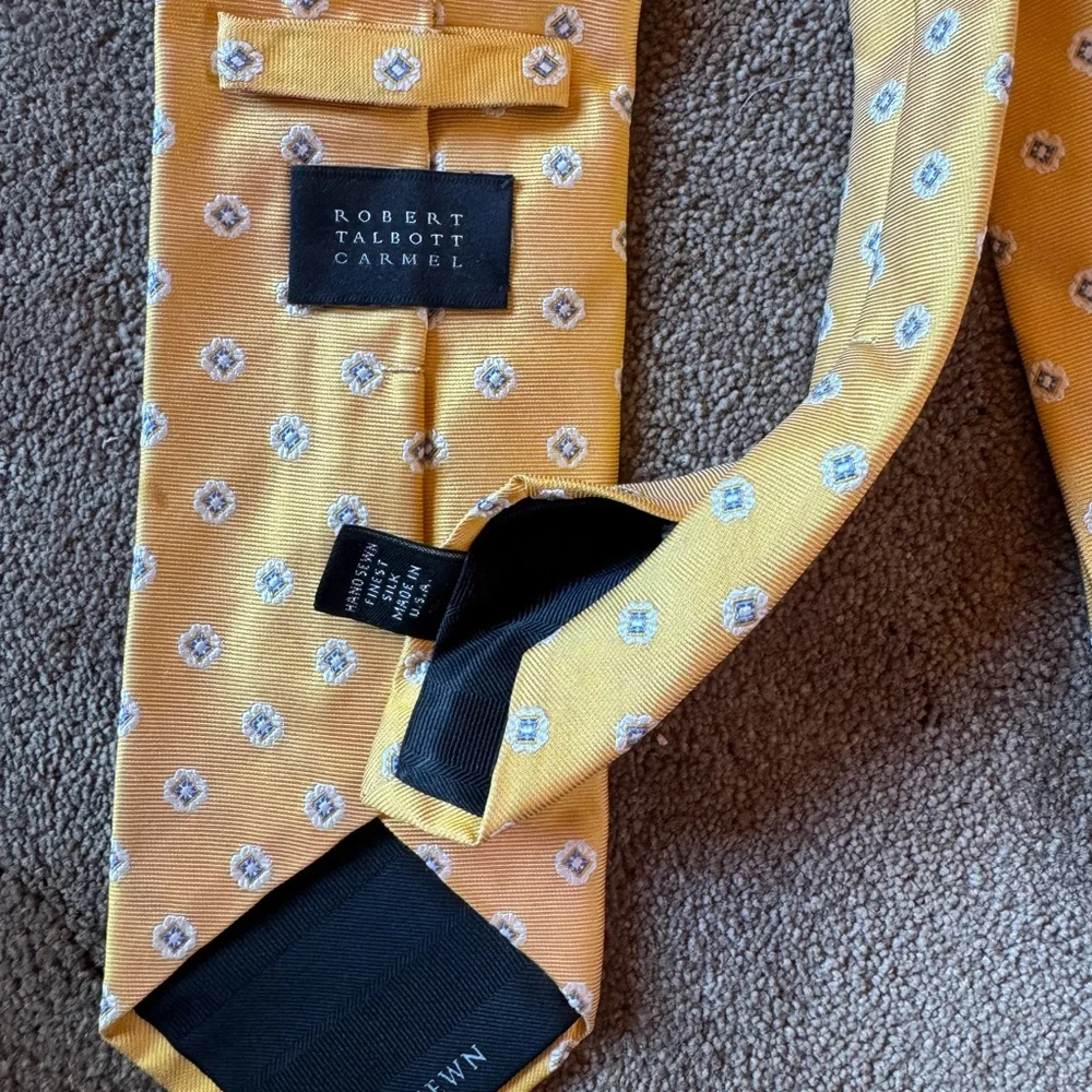 Robert Talbott Golden Floral Tie